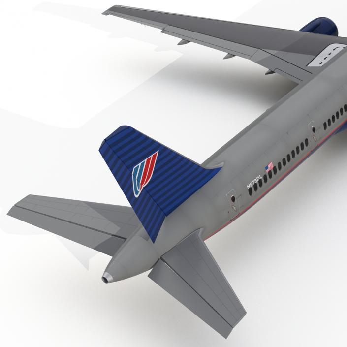 3D model Boeing 757-300 United Airlines