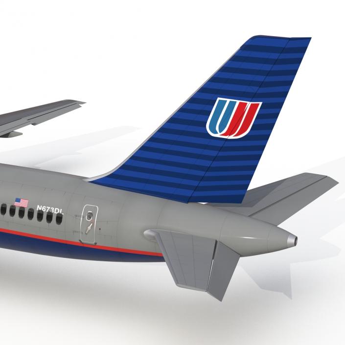 3D model Boeing 757-300 United Airlines