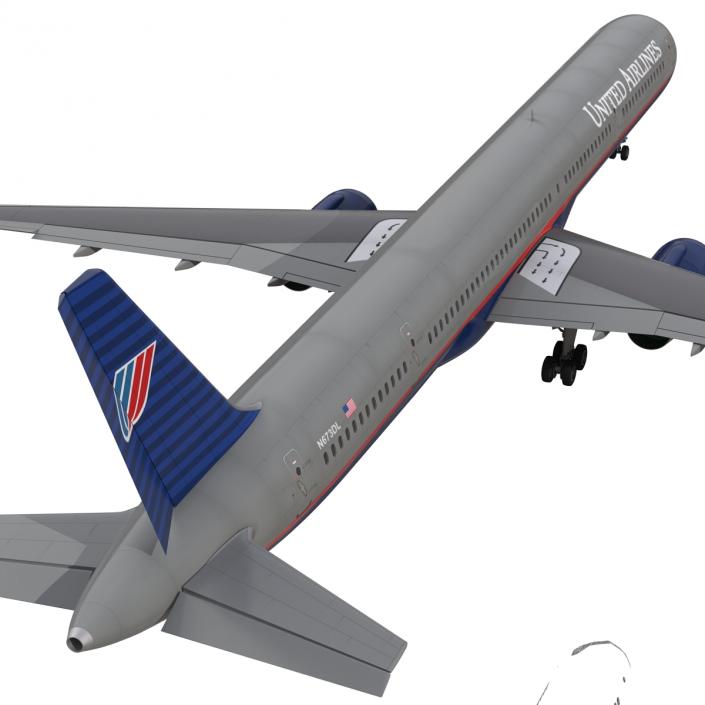 3D model Boeing 757-300 United Airlines