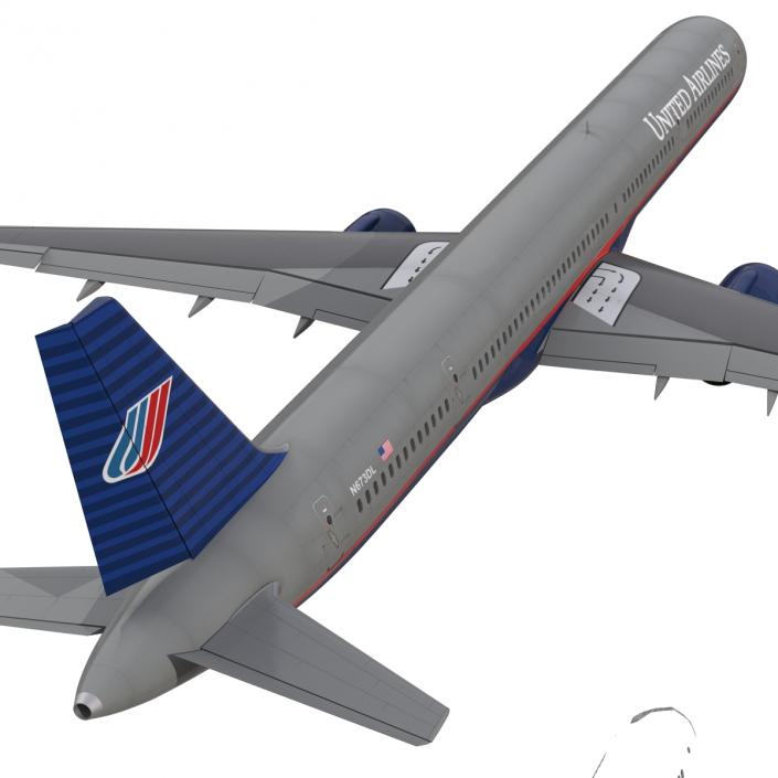 3D model Boeing 757-300 United Airlines