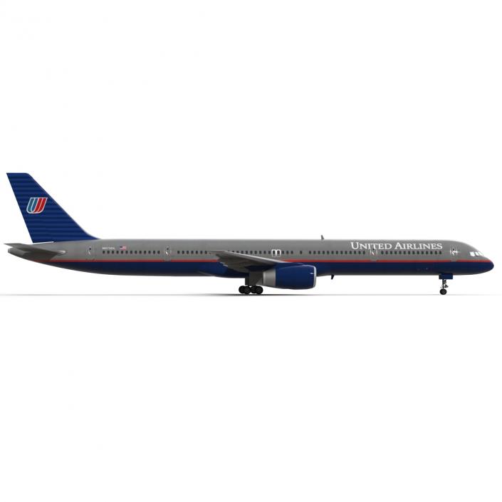 3D model Boeing 757-300 United Airlines