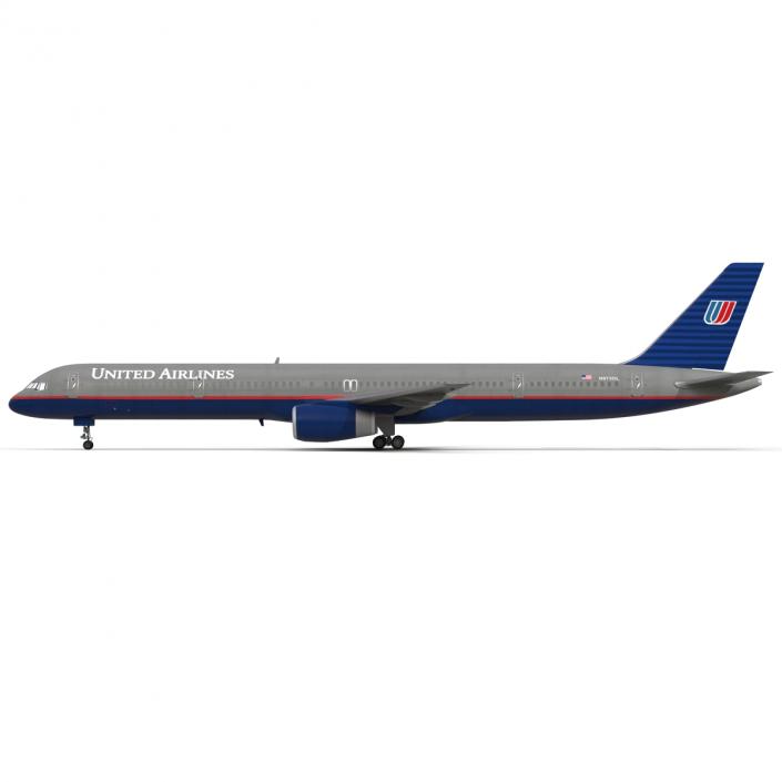 3D model Boeing 757-300 United Airlines