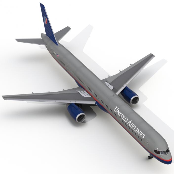 3D model Boeing 757-300 United Airlines