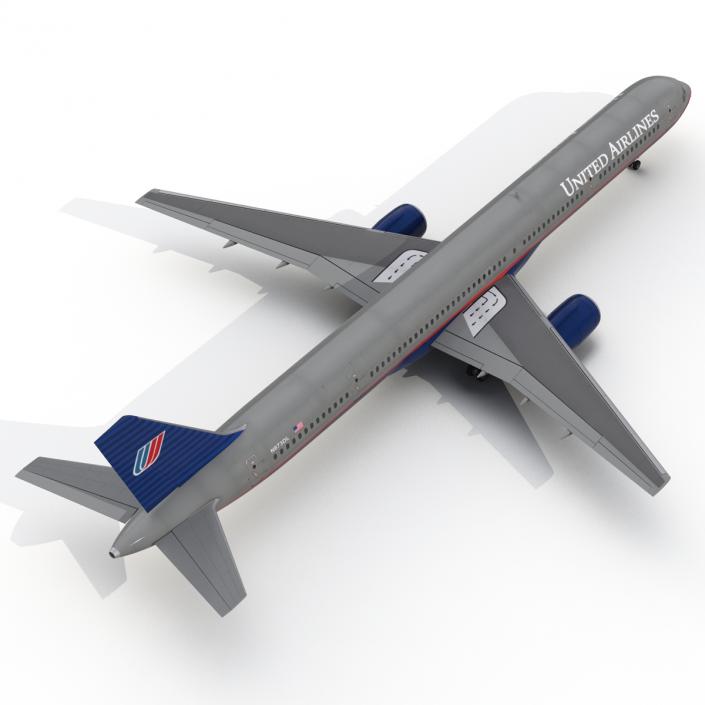 3D model Boeing 757-300 United Airlines