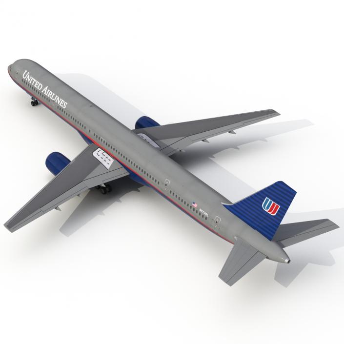 3D model Boeing 757-300 United Airlines