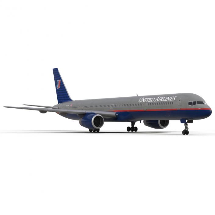 3D model Boeing 757-300 United Airlines