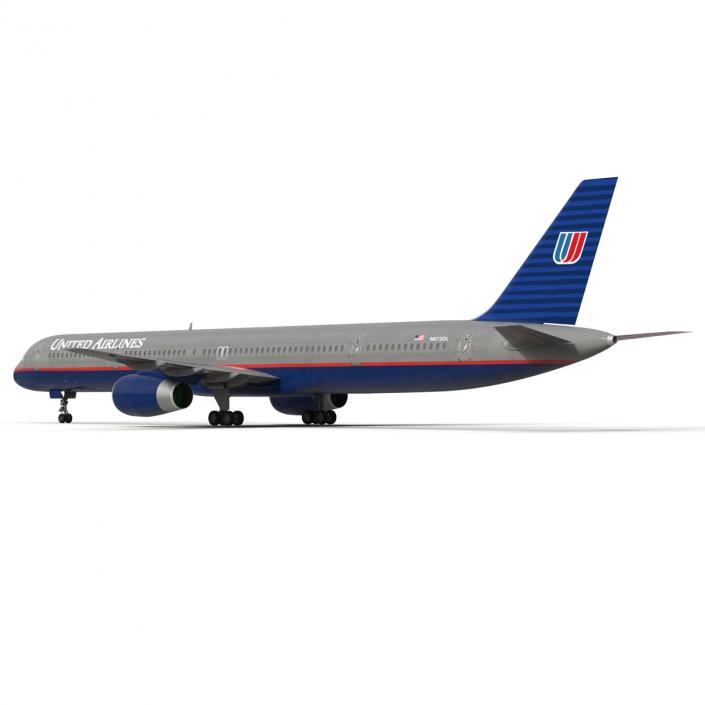 3D model Boeing 757-300 United Airlines