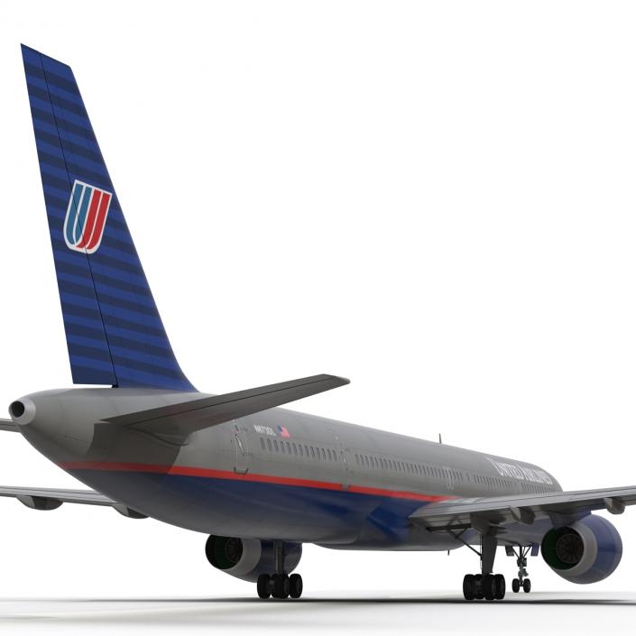 3D model Boeing 757-300 United Airlines