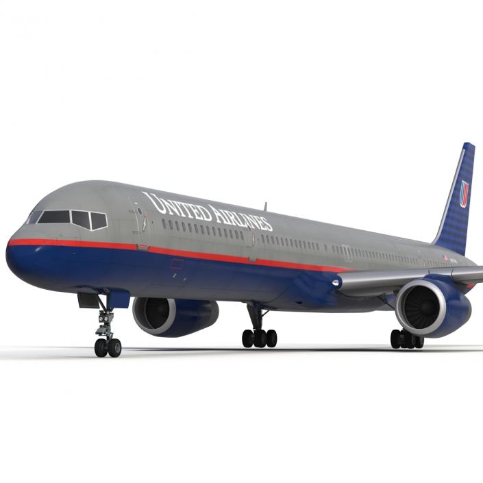 3D model Boeing 757-300 United Airlines