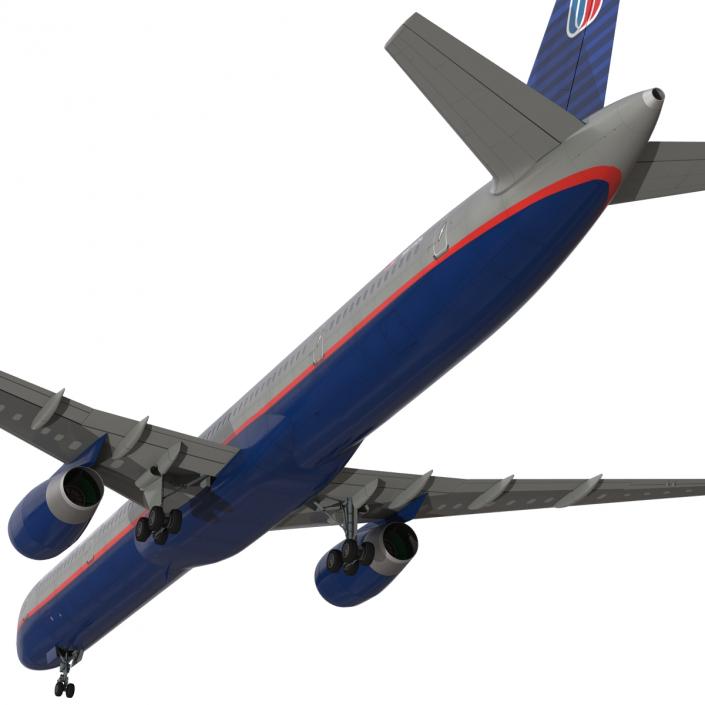 3D model Boeing 757-300 United Airlines