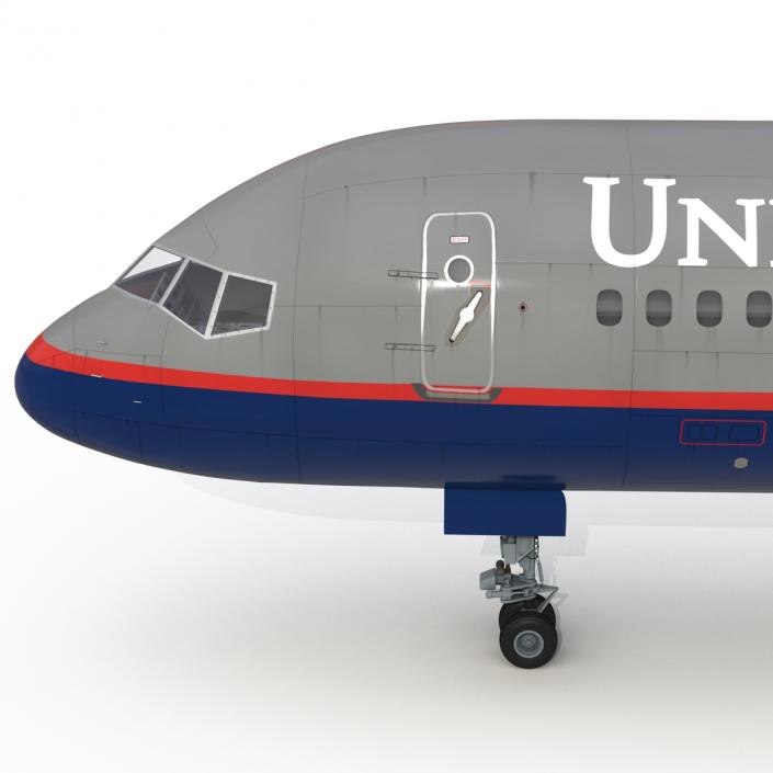 3D model Boeing 757-300 United Airlines