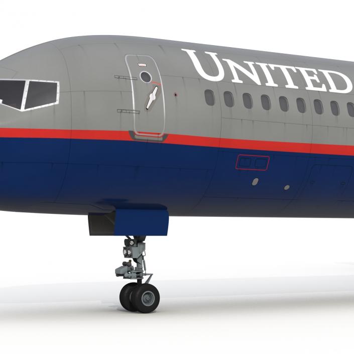 3D model Boeing 757-300 United Airlines