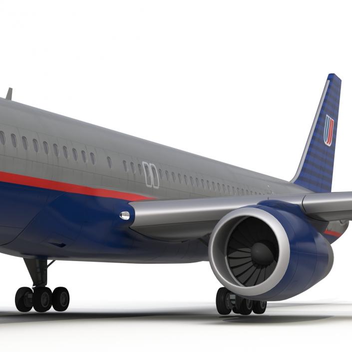 3D model Boeing 757-300 United Airlines