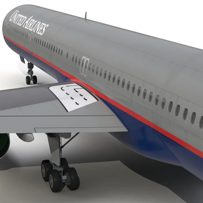 3D model Boeing 757-300 United Airlines