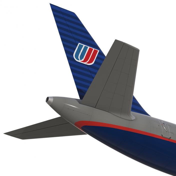 3D model Boeing 757-300 United Airlines