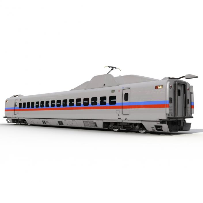 3D Speed Train Passenger Car Generic model