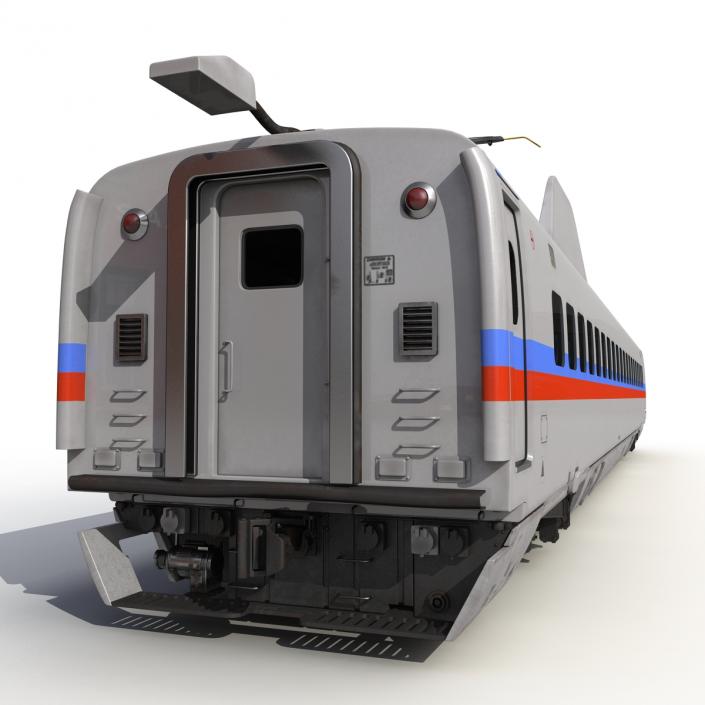 3D Speed Train Passenger Car Generic model