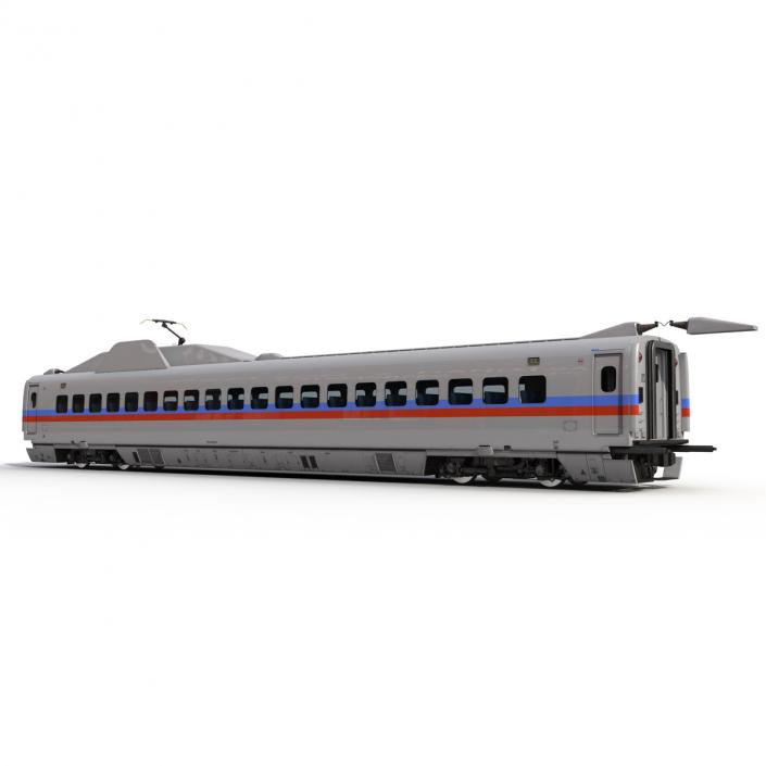 3D Speed Train Passenger Car Generic model