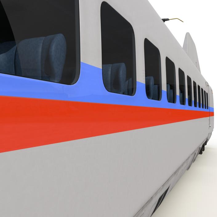 3D Speed Train Passenger Car Generic model