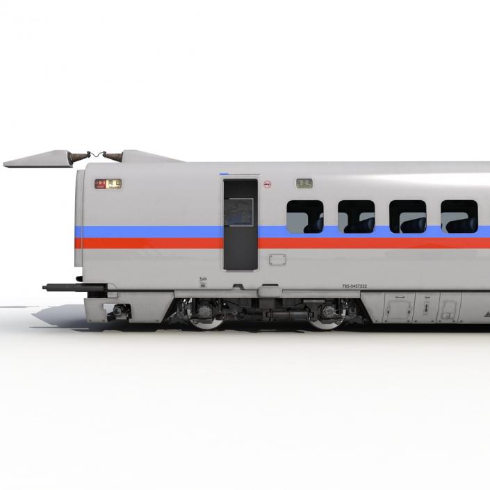 3D model Speed Train Passenger Car Generic Rigged