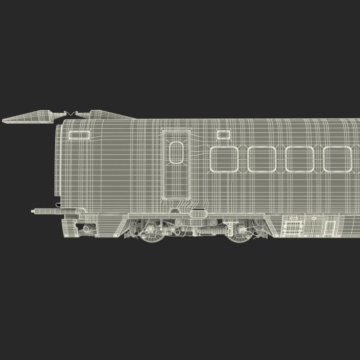 3D model Speed Train Passenger Car Generic Rigged