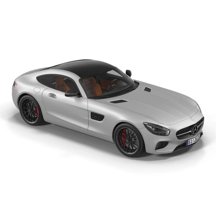 3D Mercedes Benz AMG GT 2016 Simple Interior