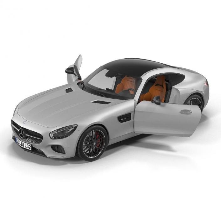 3D Mercedes Benz AMG GT 2016 Simple Interior