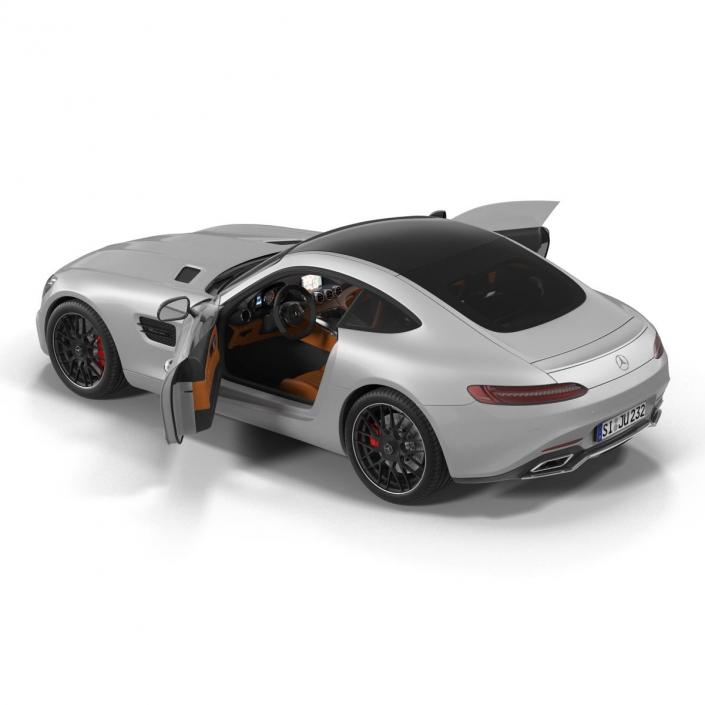 3D Mercedes Benz AMG GT 2016 Simple Interior