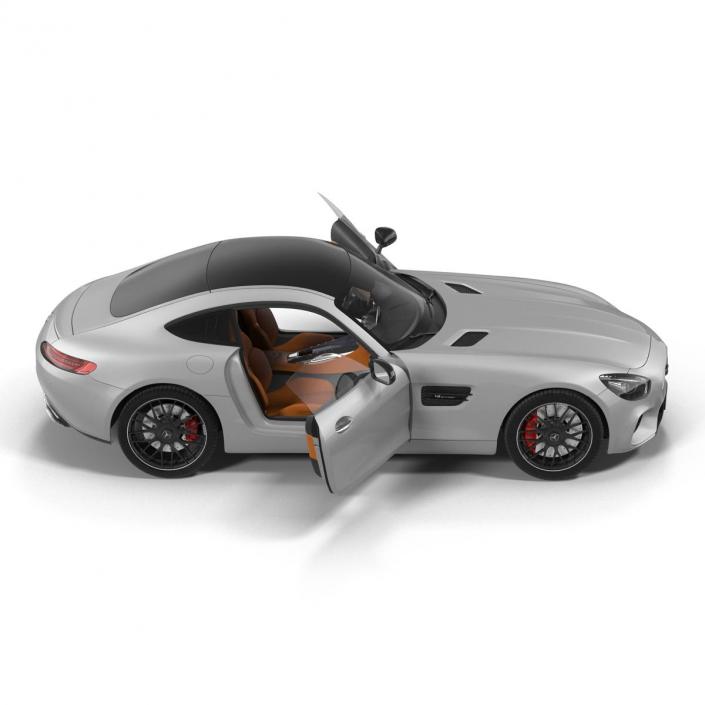 3D Mercedes Benz AMG GT 2016 Simple Interior