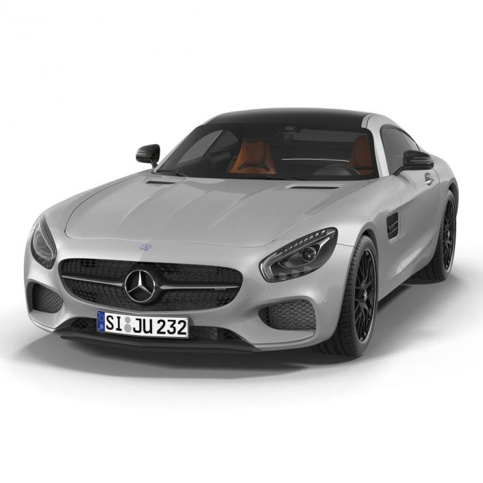 3D Mercedes Benz AMG GT 2016 Simple Interior