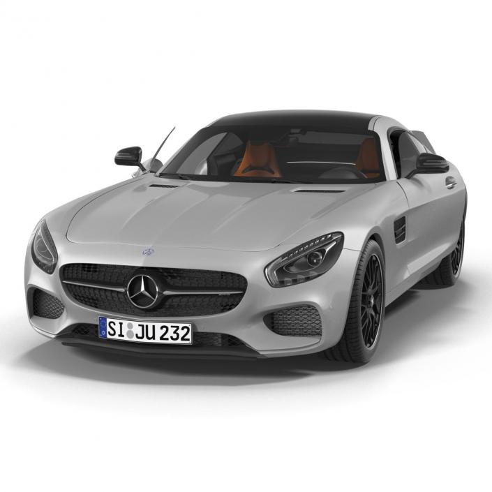 3D Mercedes Benz AMG GT 2016 Simple Interior