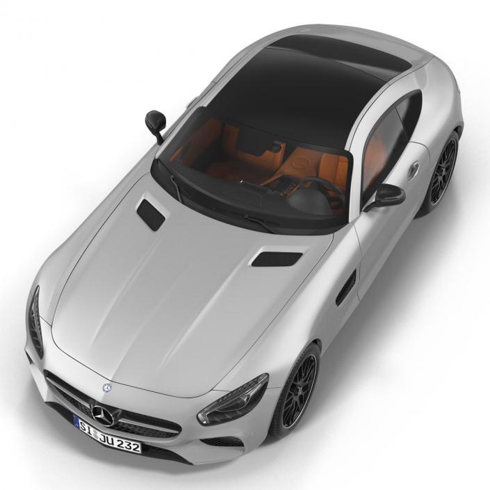 3D Mercedes Benz AMG GT 2016 Simple Interior