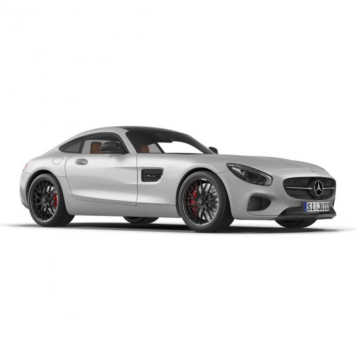 3D Mercedes Benz AMG GT 2016 Simple Interior