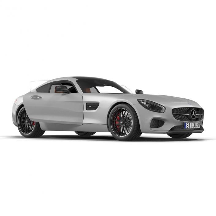 3D Mercedes Benz AMG GT 2016 Simple Interior