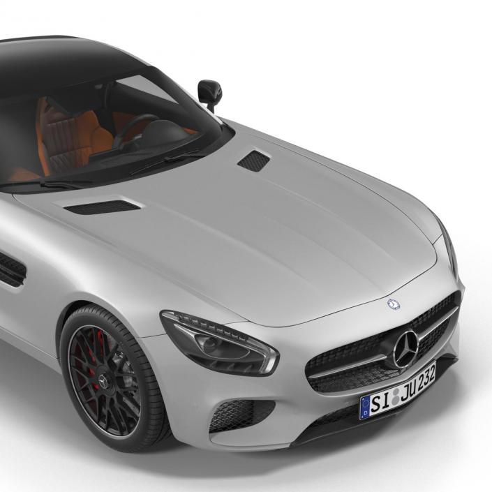 3D Mercedes Benz AMG GT 2016 Simple Interior