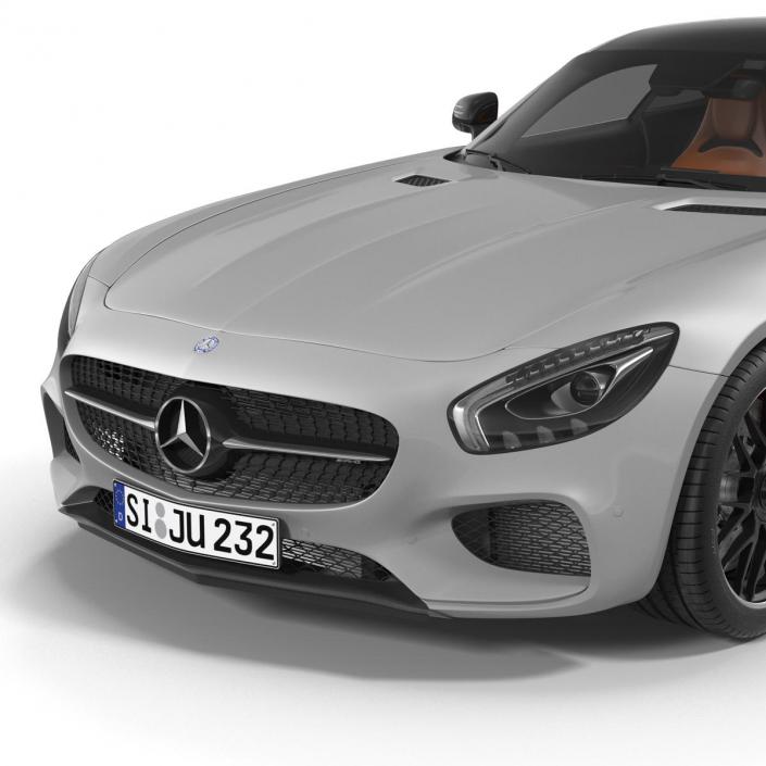 3D Mercedes Benz AMG GT 2016 Simple Interior