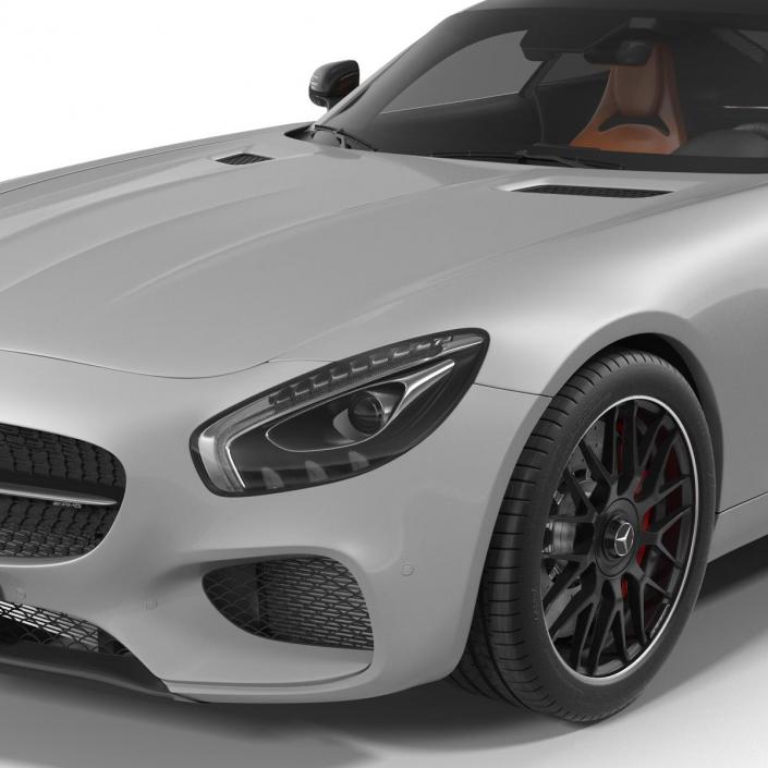 3D Mercedes Benz AMG GT 2016 Simple Interior