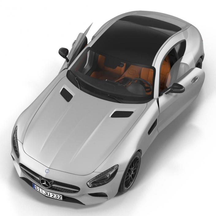 3D Mercedes Benz AMG GT 2016 Simple Interior