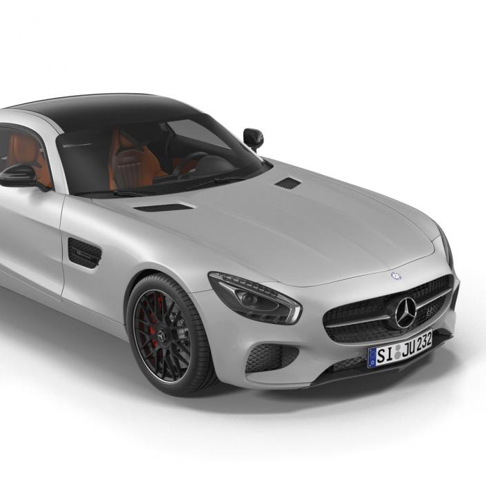 3D Mercedes Benz AMG GT 2016 Simple Interior