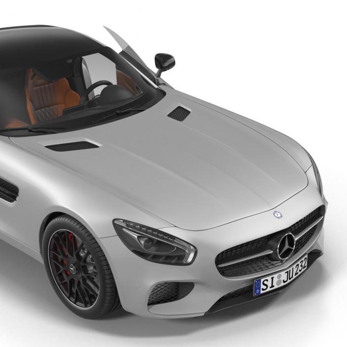 3D Mercedes Benz AMG GT 2016 Simple Interior