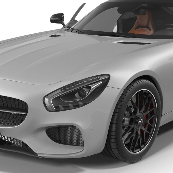 3D Mercedes Benz AMG GT 2016 Simple Interior