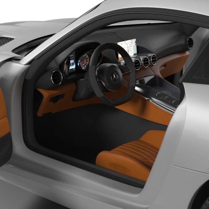 3D Mercedes Benz AMG GT 2016 Simple Interior