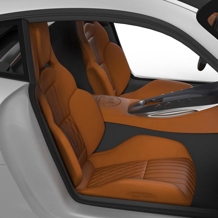 3D Mercedes Benz AMG GT 2016 Simple Interior