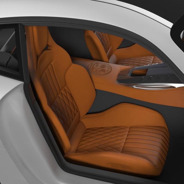 3D Mercedes Benz AMG GT 2016 Simple Interior