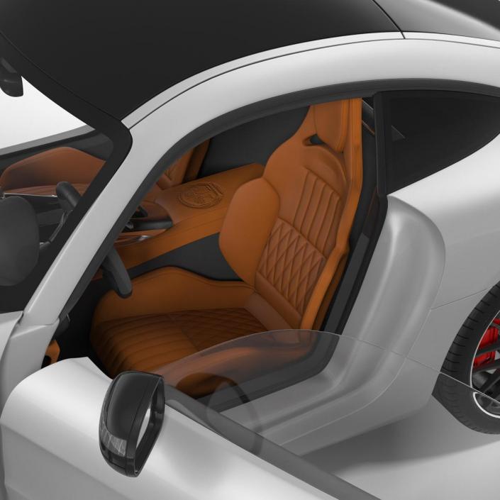 3D Mercedes Benz AMG GT 2016 Simple Interior