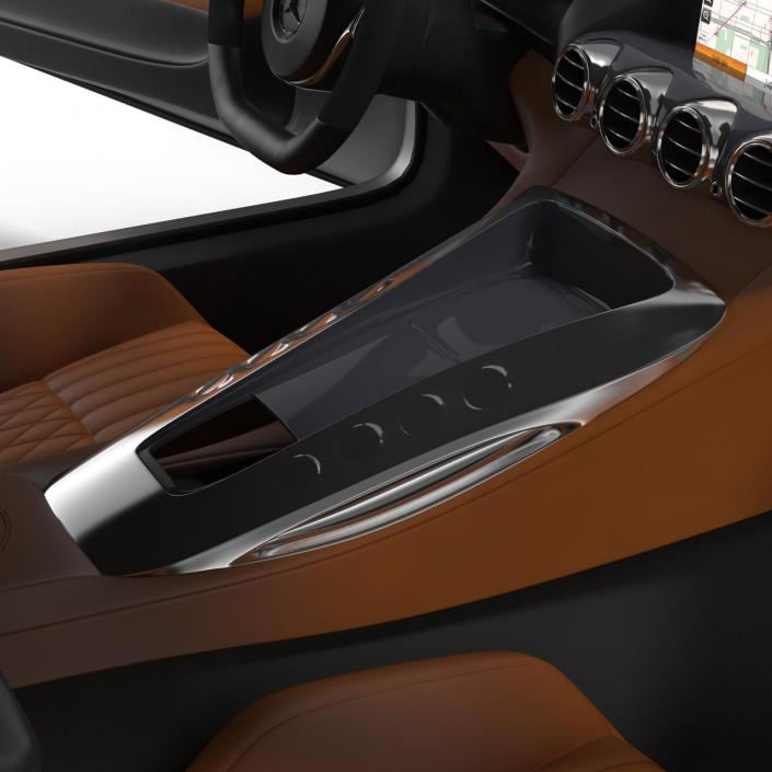 3D Mercedes Benz AMG GT 2016 Simple Interior