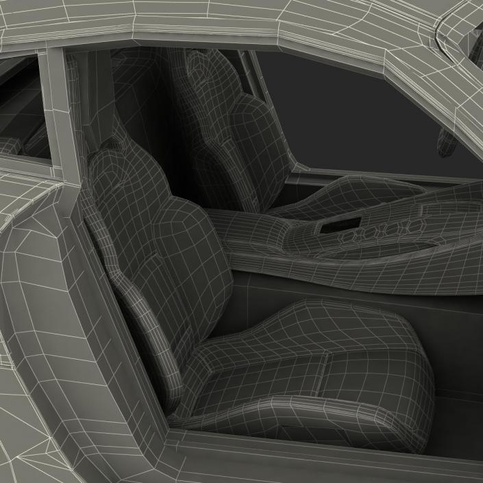 3D Mercedes Benz AMG GT 2016 Simple Interior