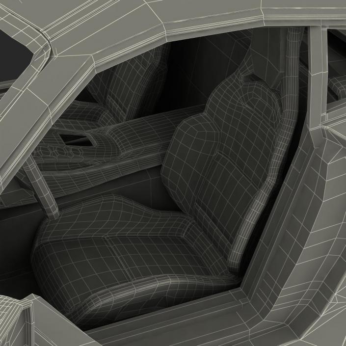 3D Mercedes Benz AMG GT 2016 Simple Interior