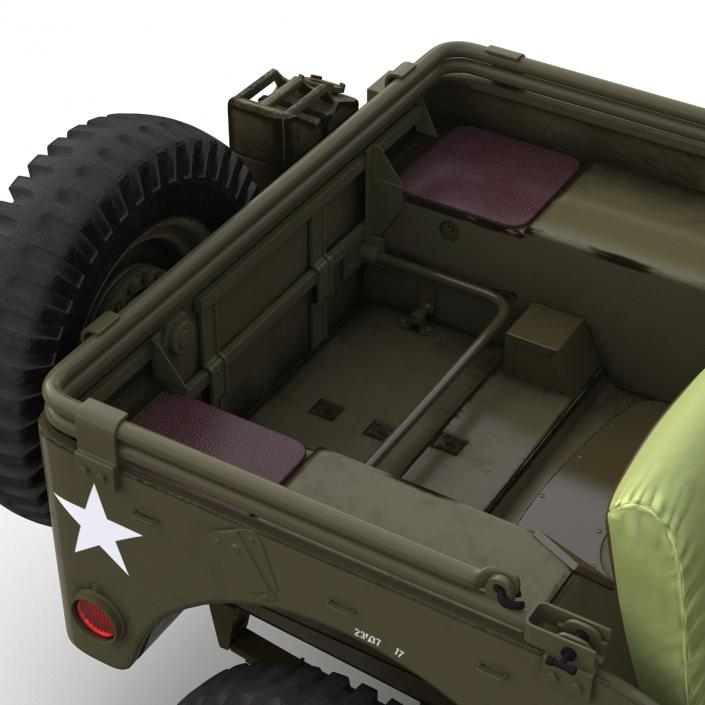 Jeep Willys M38 Rigged 3D