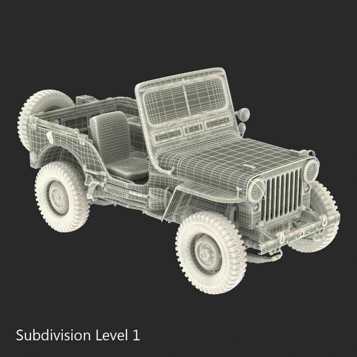 3D model Jeep Willys M38